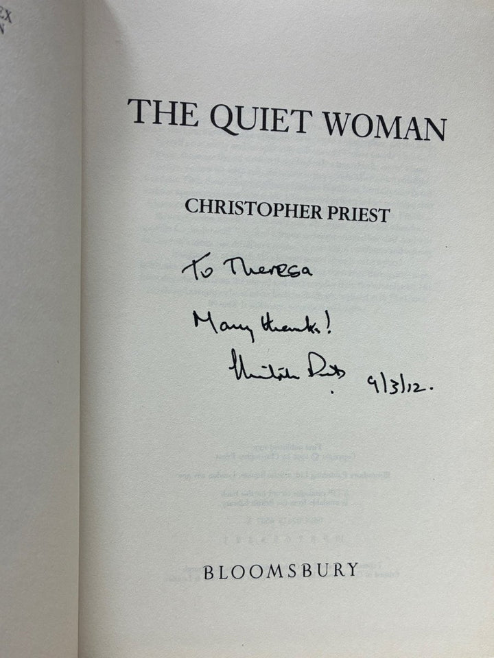 Priest, Christopher - The Quiet Woman - SIGNED | image2