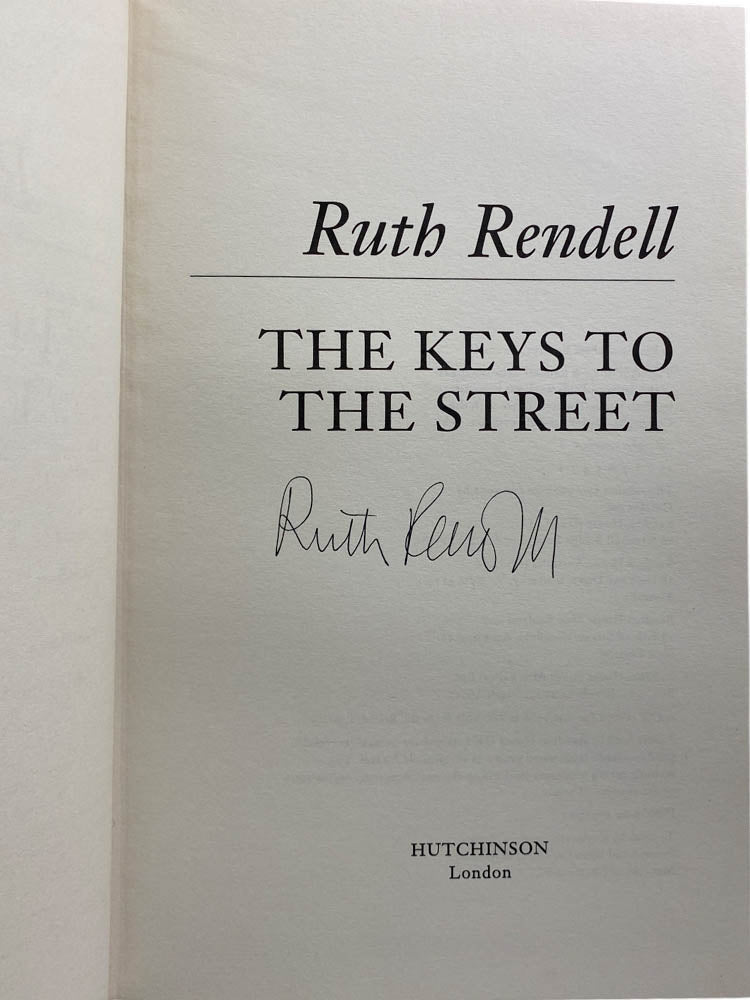 Rendell, Ruth - The Keys to The Street - Signed | image3