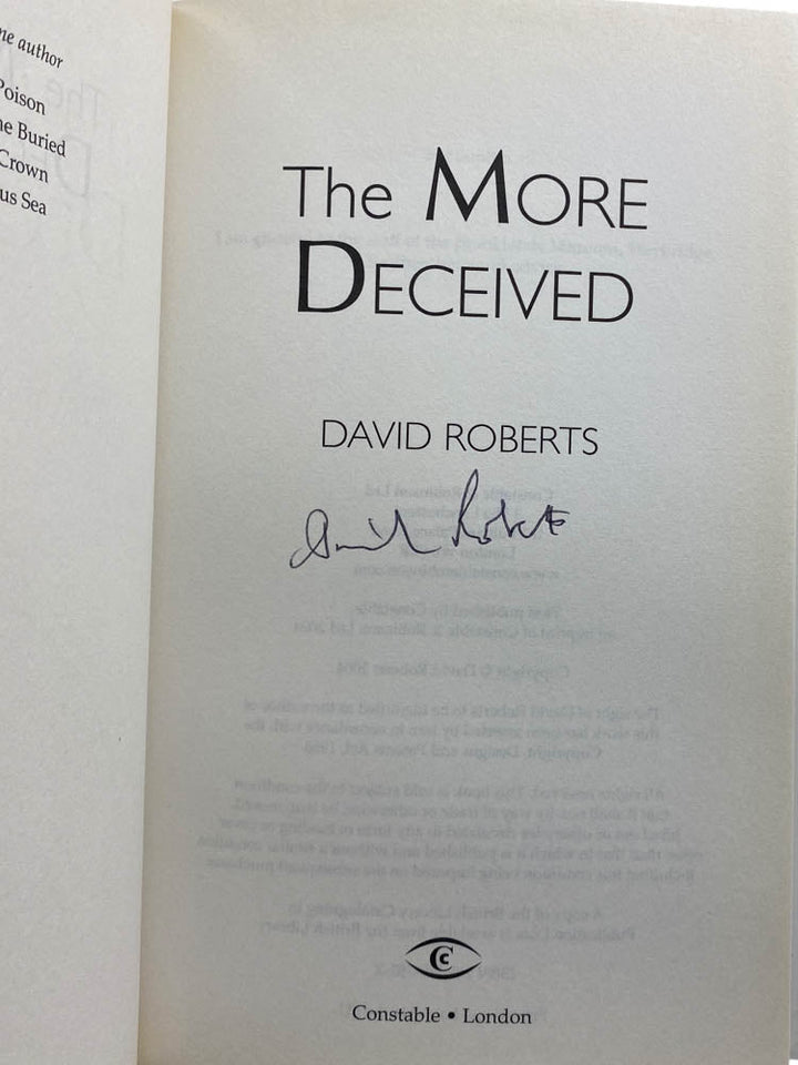 Roberts, David - The More Deceived - SIGNED | image3