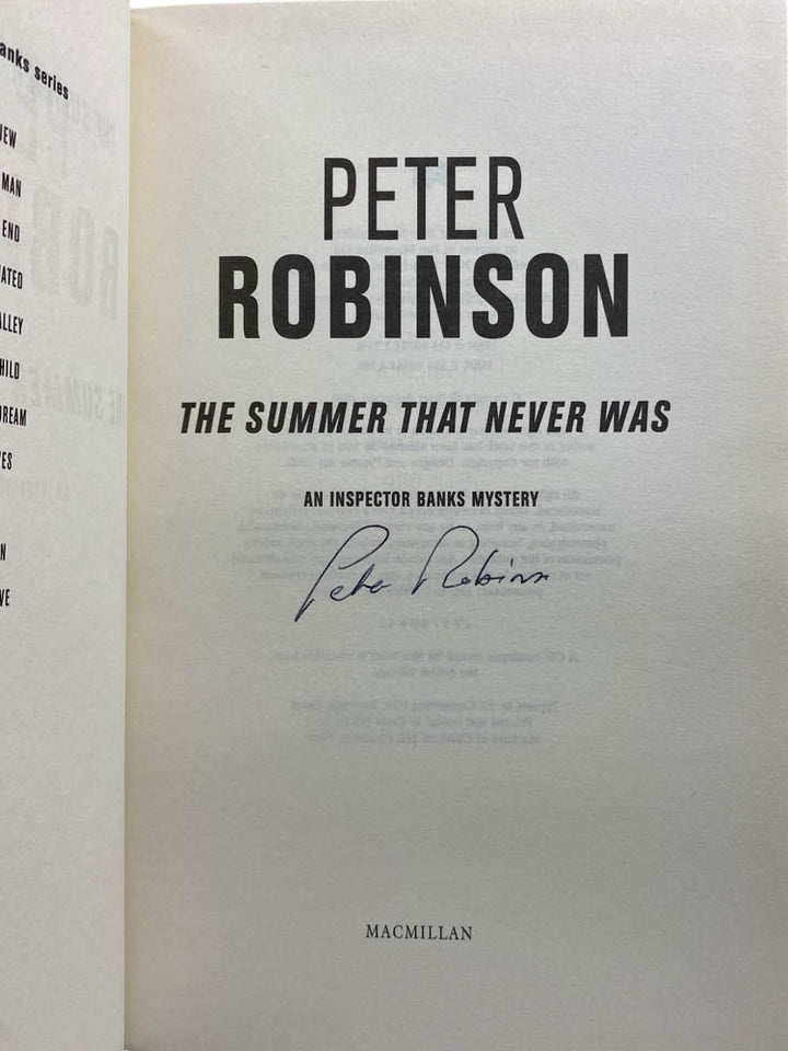 Robinson, Peter - The Summer That Never Was - SIGNED | image3