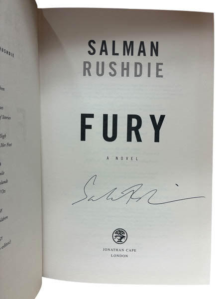 Rushdie, Salman - Fury - SIGNED | image2