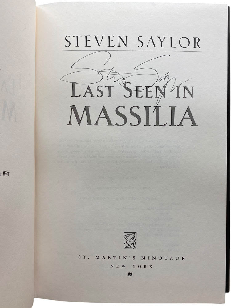 Saylor, Steven - Last Seen in Massilia - Signed | image3