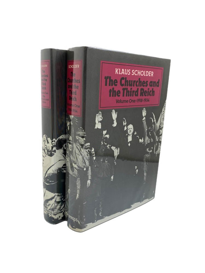 Scholder, Klaus - The Churches and the Third Reich - 2 Volumes | front of book. Published by SCM Press in 1987. Hardcover.  Condition:  Near Fine +/Near Fine +