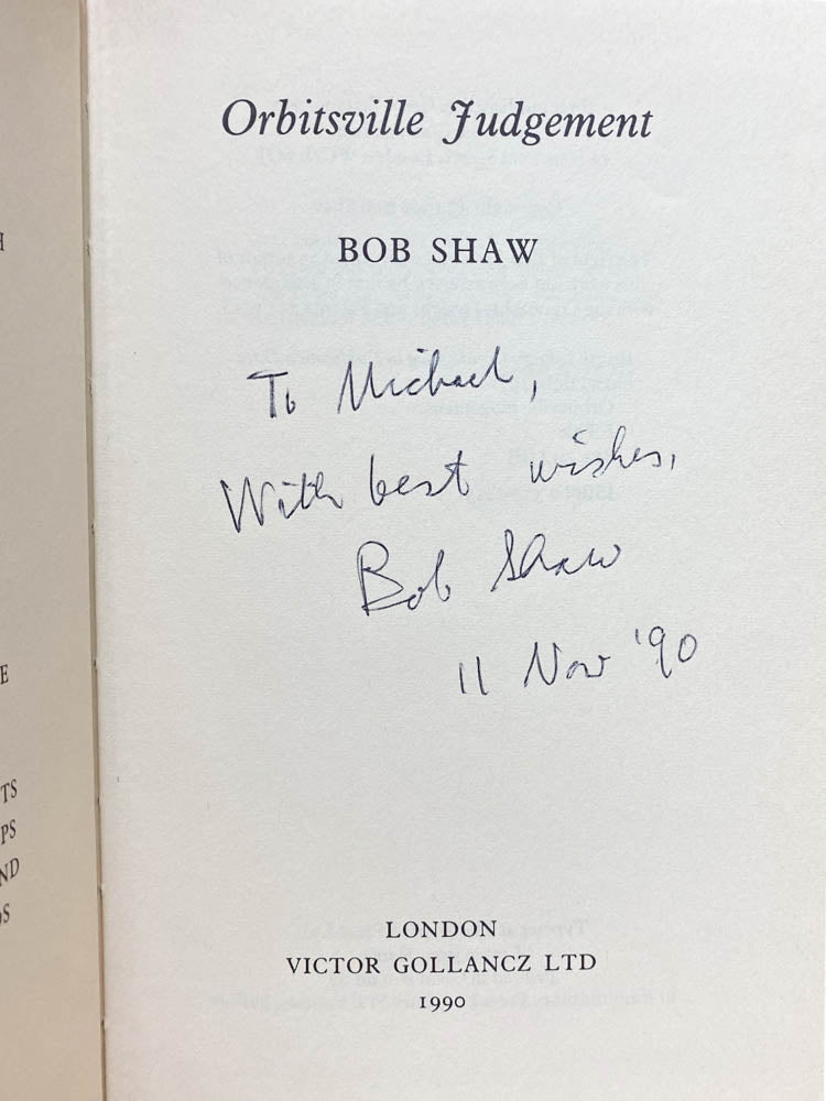 Shaw, Bob - Orbitsville, Orbitsville Departure & Orbitsville Judgement - SIGNED Orbitsville trilogy - SIGNED | image7