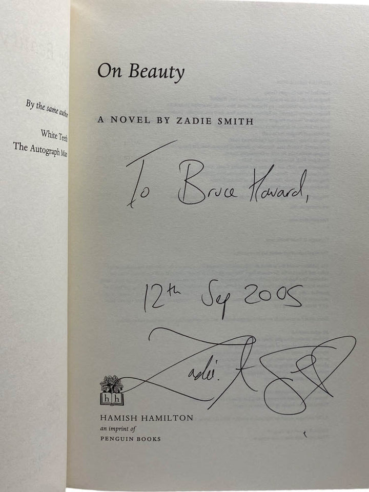 Smith, Zadie - On Beauty - SIGNED | image3