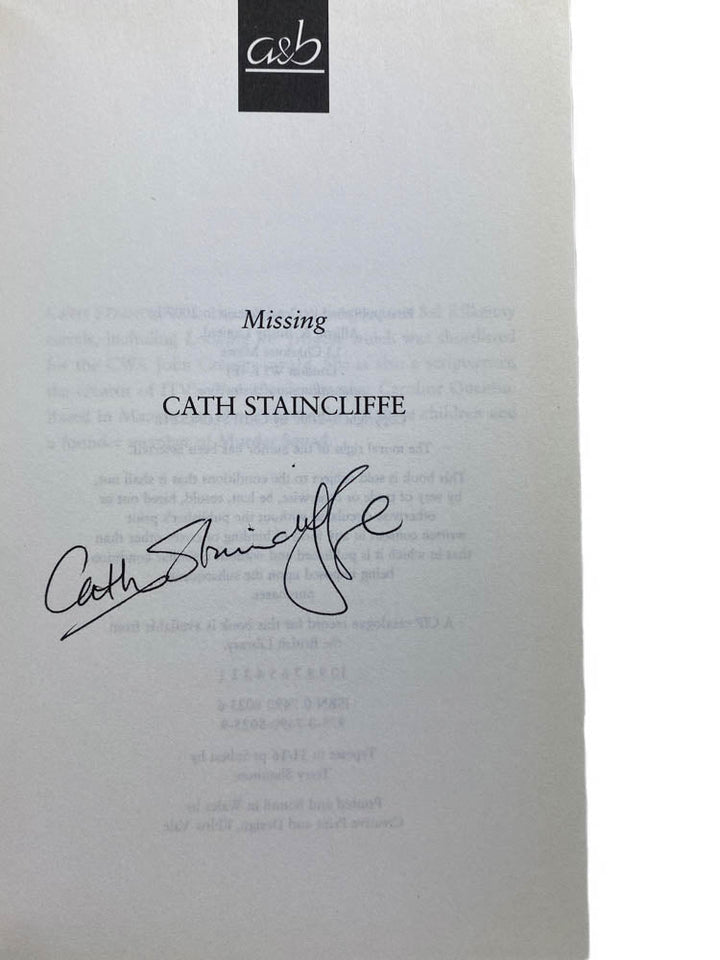 Staincliffe, Cath - Missing - SIGNED | signature page