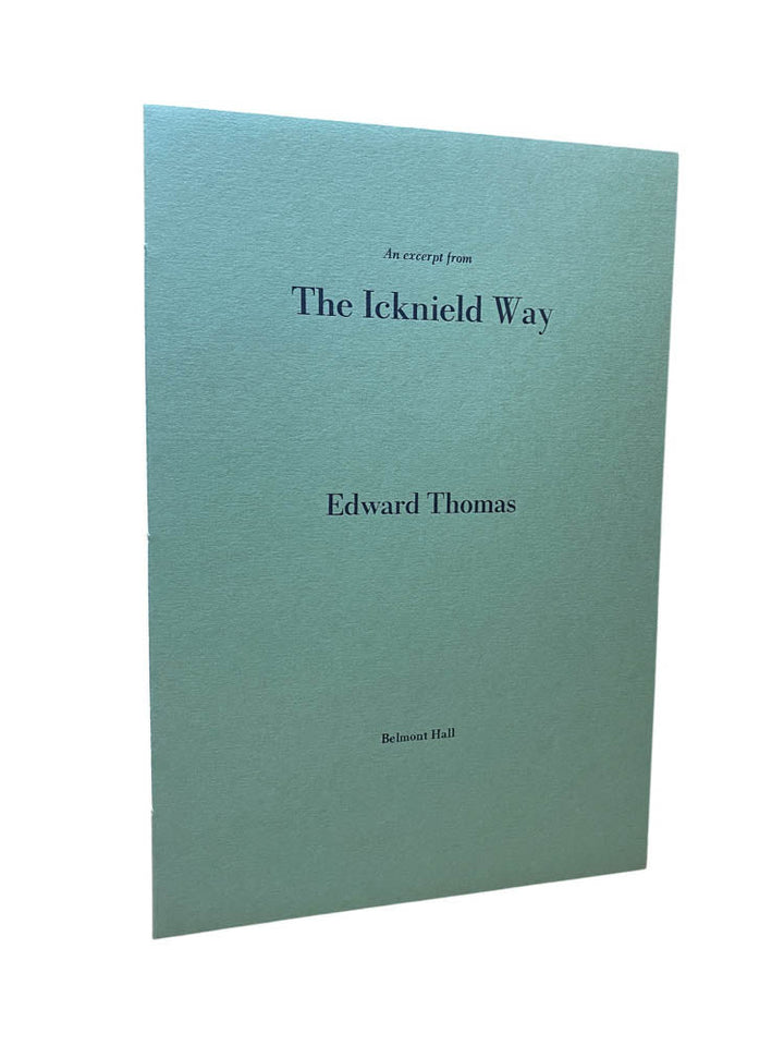 Thomas, Edward - An Excerpt from The Icknield Way | image1