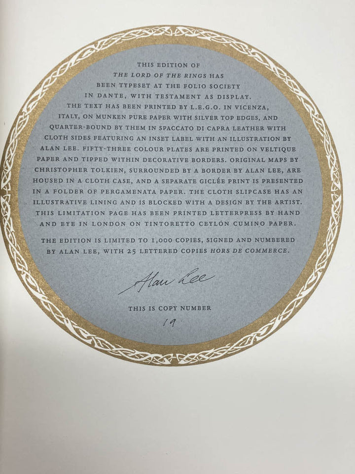 Tolkien, J R R - The Lord of the Rings ( Limited Edition ) - 3 voume set - SIGNED | image4