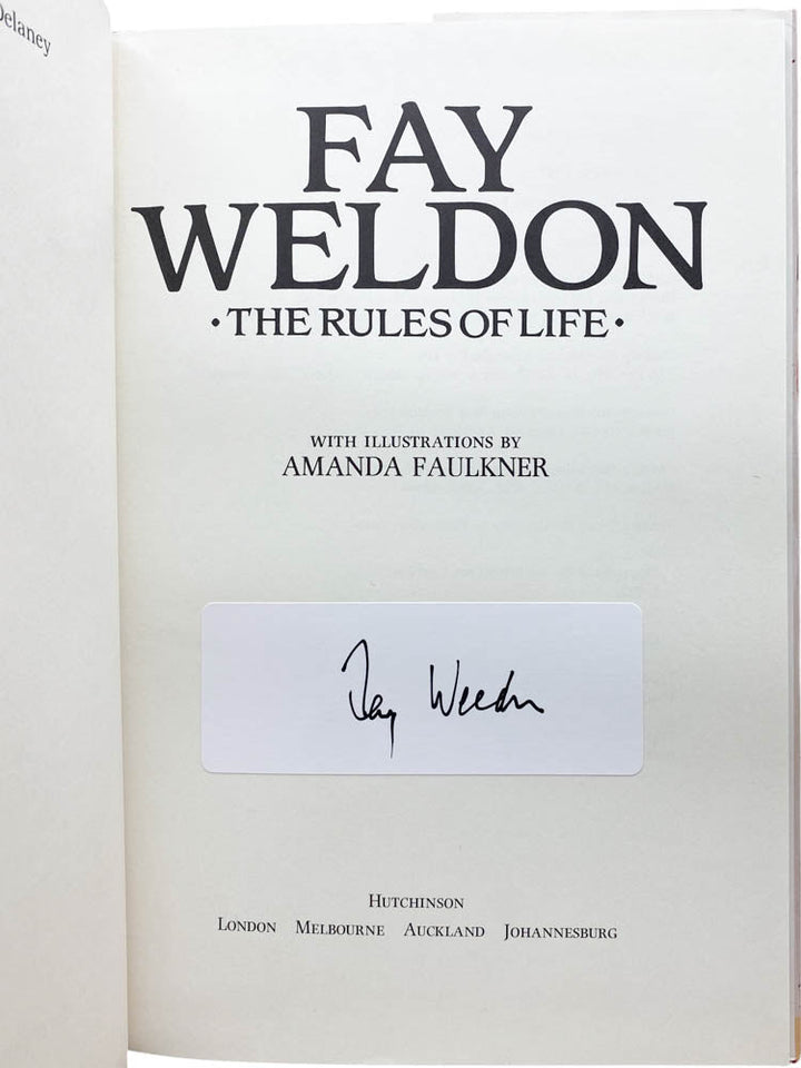 Weldon, Fay - The Rules of Life - SIGNED | image2