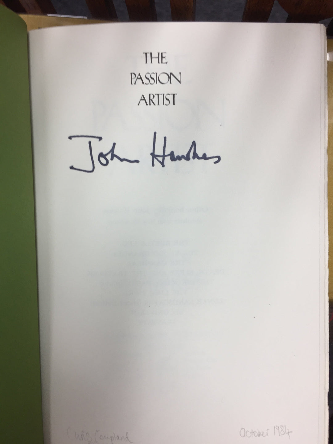 Hawkes, John - The Passion Artist - SIGNED | image6