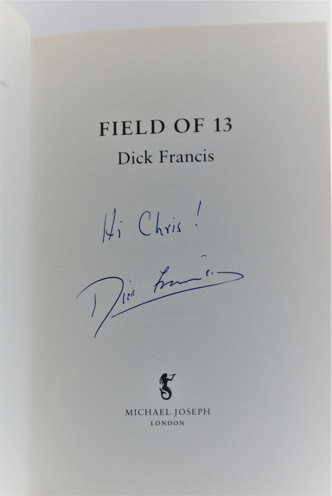 Francis, Dick - Field of Thirteen - SIGNED | image6