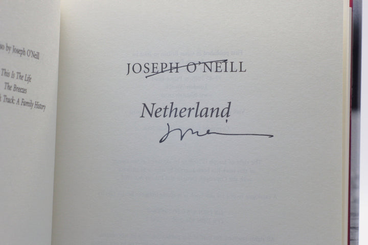 Joseph O'Neill - SIGNED | Netherland | Rare Books