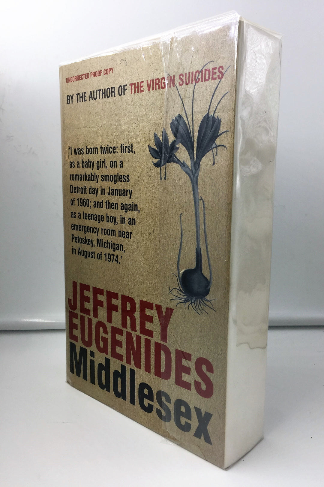 Eugenides, Jeffrey - Middlesex - SIGNED | back cover