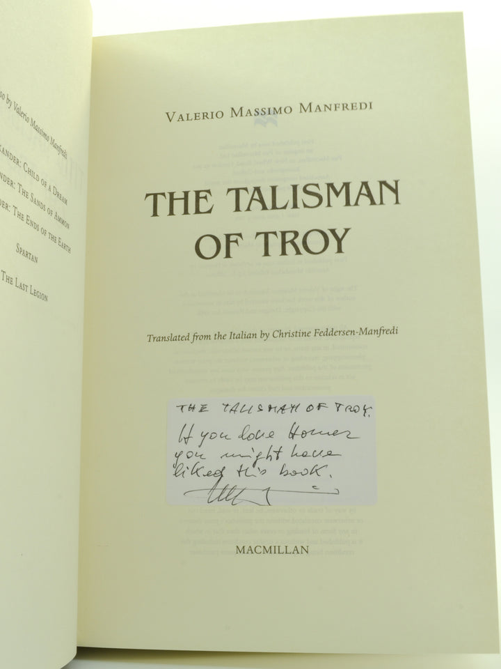 Manfredi, Valerio Massimo - The Talisman of Troy | sample illustration