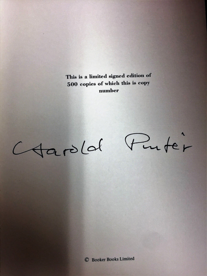 Pinter, Harold - I Know The Place - SIGNED | back cover