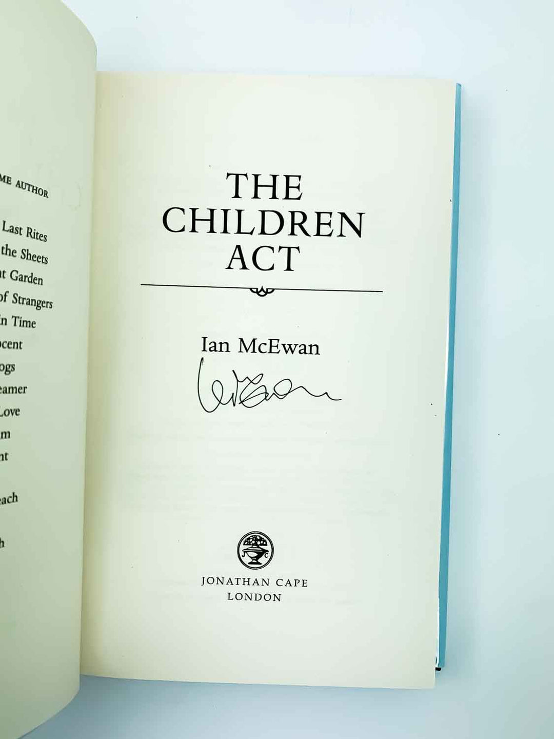 McEwan, Ian - The Children Act - SIGNED
