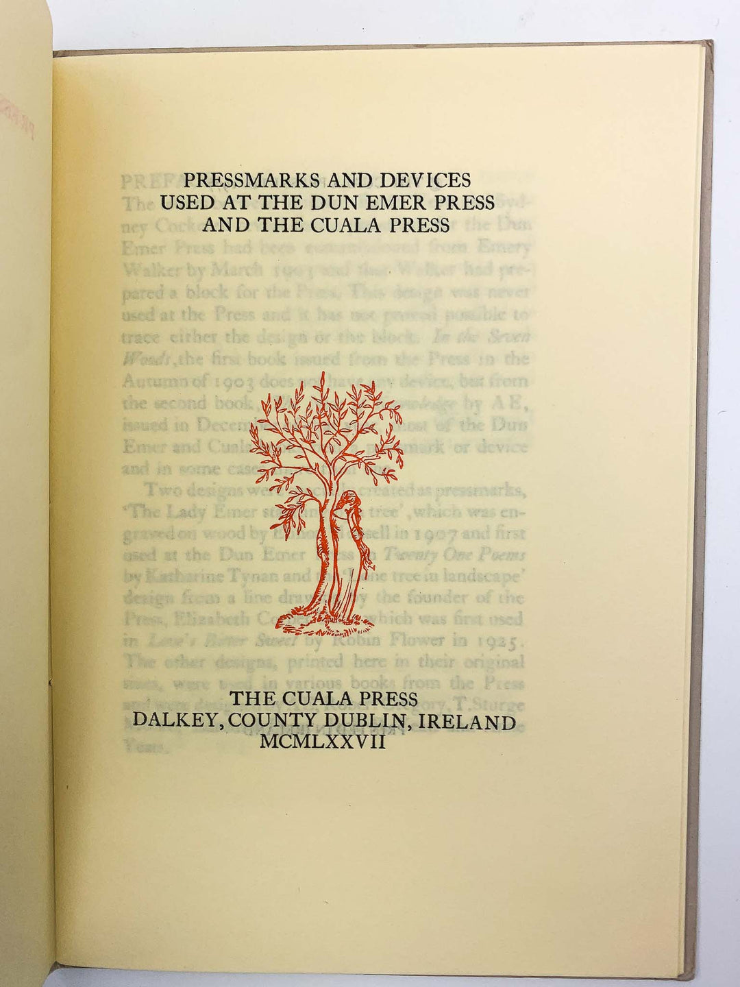 Pressmarks and Devices Used at The Dun Emer Press and The Cuala Press | book detail 5