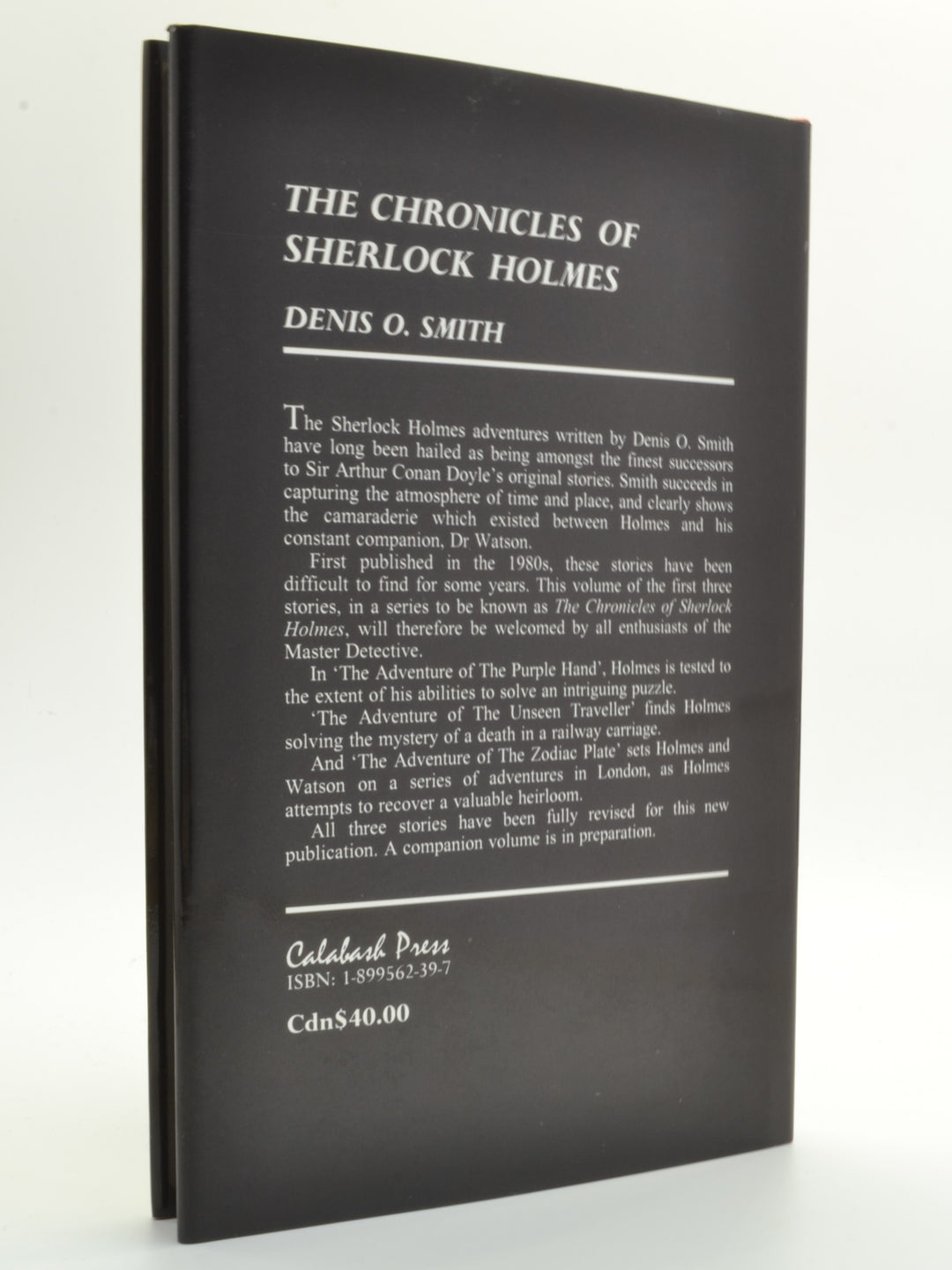Smith, Denis O - The Chronicles of Sherlock Holmes ( 4 volume set ) | front cover0