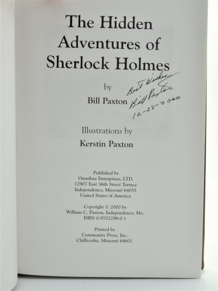 Paxton, Bill - The Hidden Adventures of Sherlock Holmes - SIGNED | book detail 6