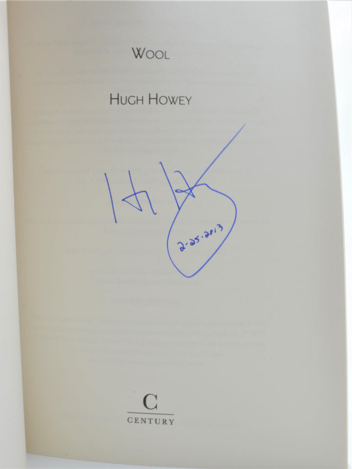 Howey, Hugh - Wool - SIGNED | signature page