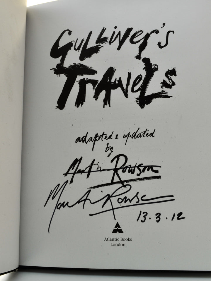 Rowson, Martin - Gulliver's Travels - SIGNED | signature page