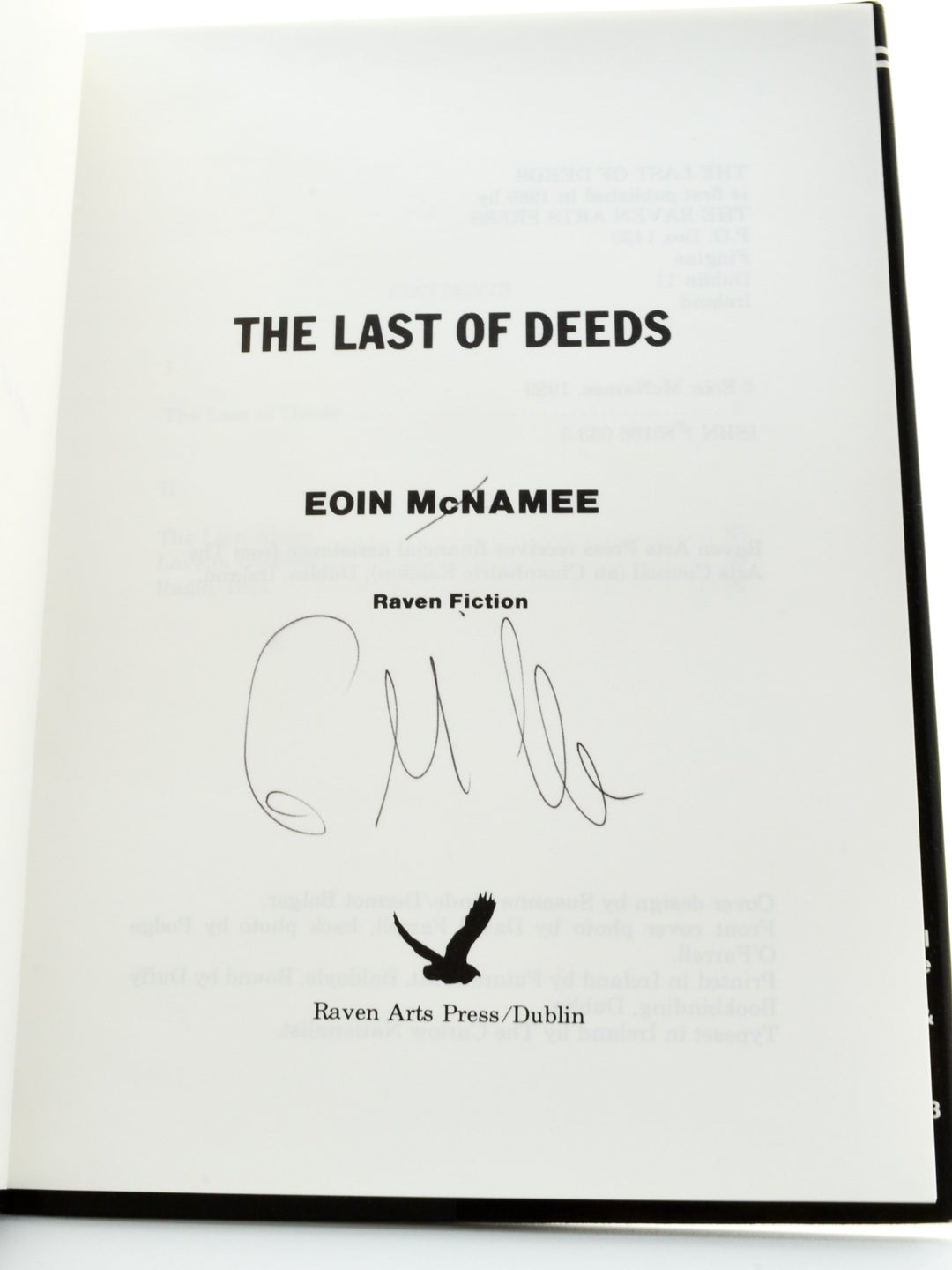 McNamee, Eoin - The Last of Deeds - SIGNED | book detail 6