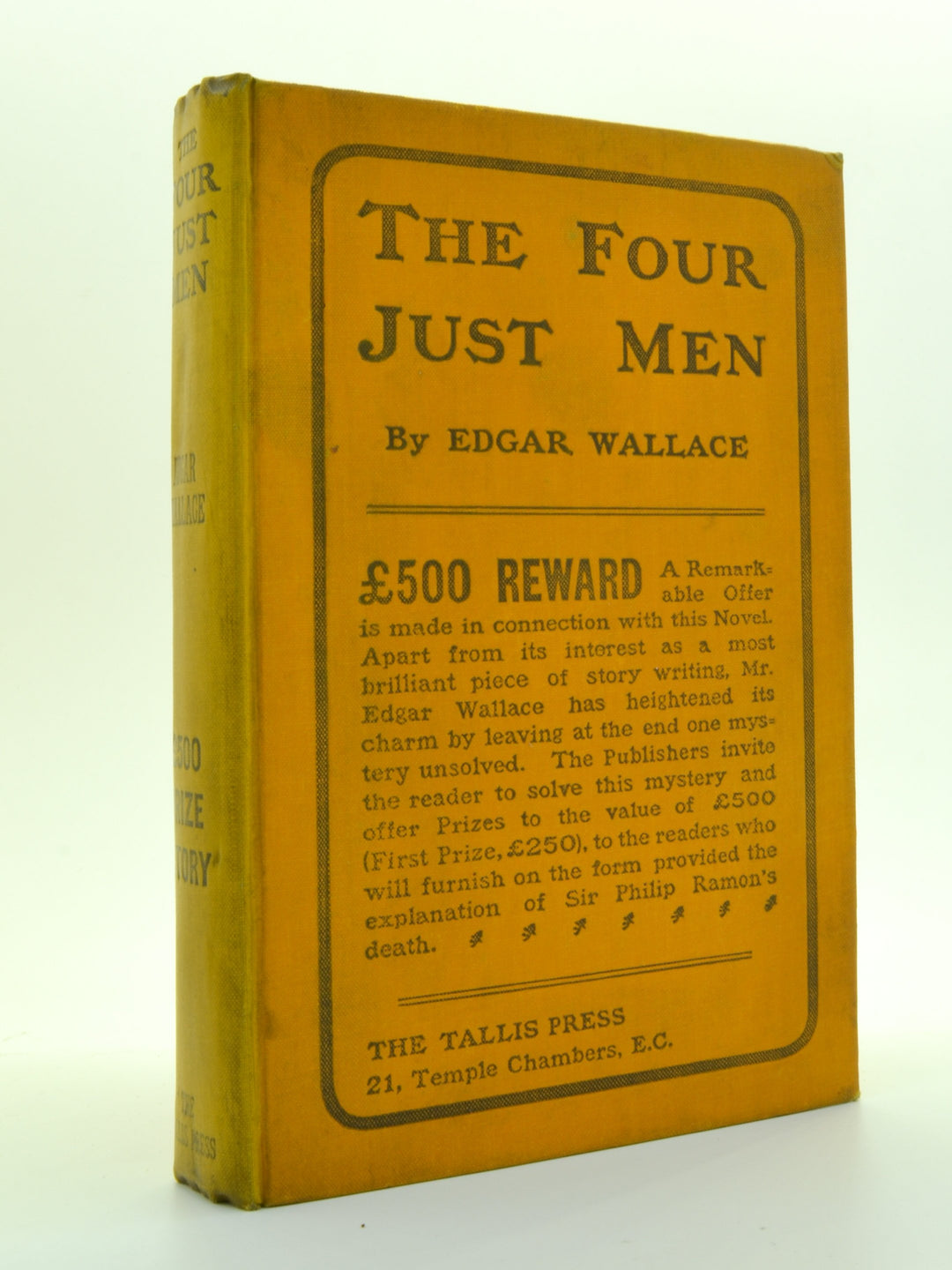 Wallace, Edgar - The Four Just Men | back cover