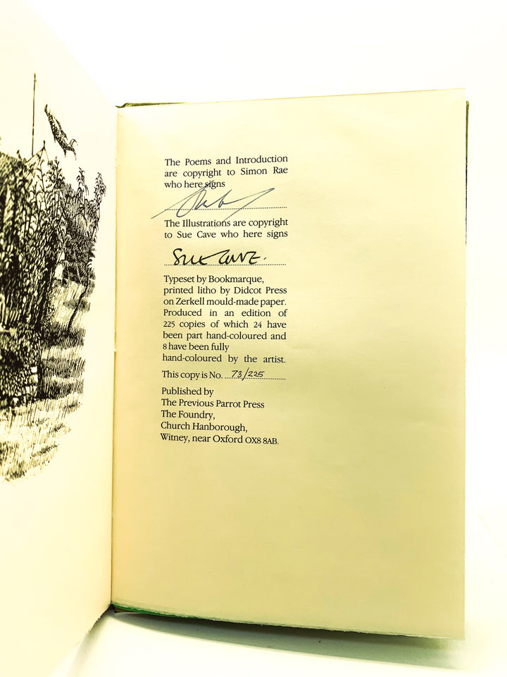Rae, Simon - Listening to the Lake : Poems and Drawings from Garsington & Great Tew - SIGNED | signature page