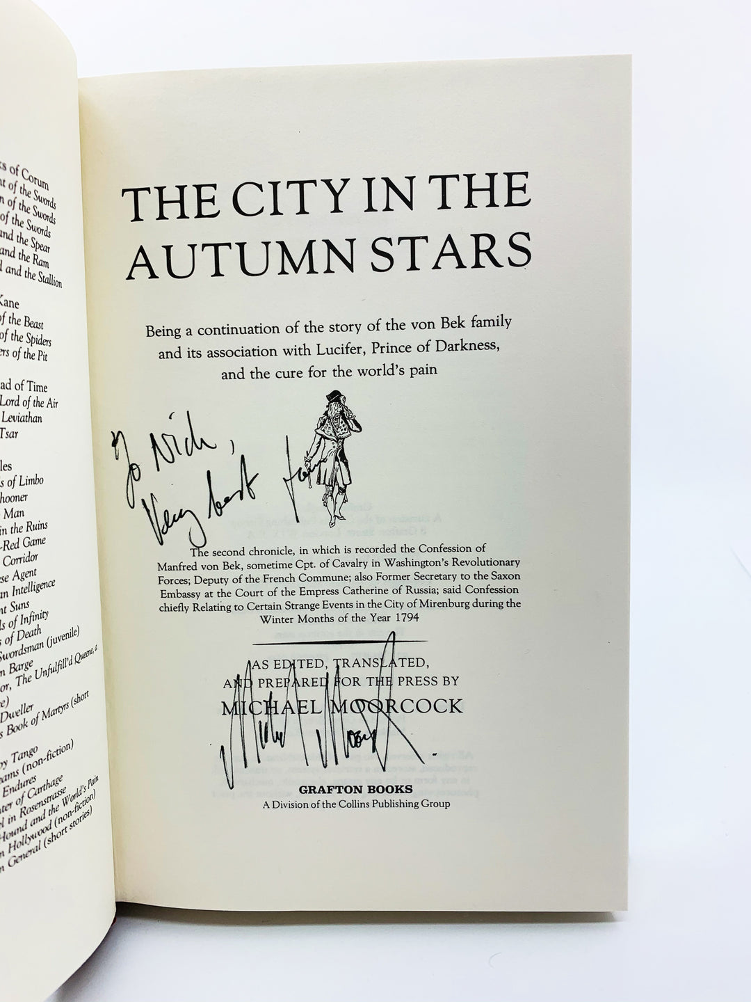 Moorcock, Michael - The City in the Autumn Stars - SIGNED