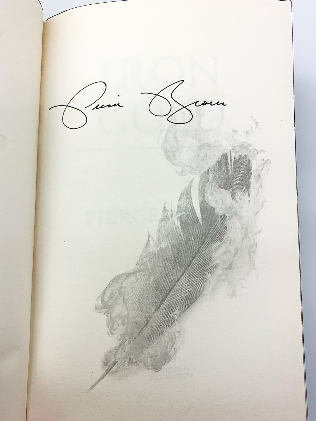 Brown, Pierce - Iron Gold - SIGNED | signature page