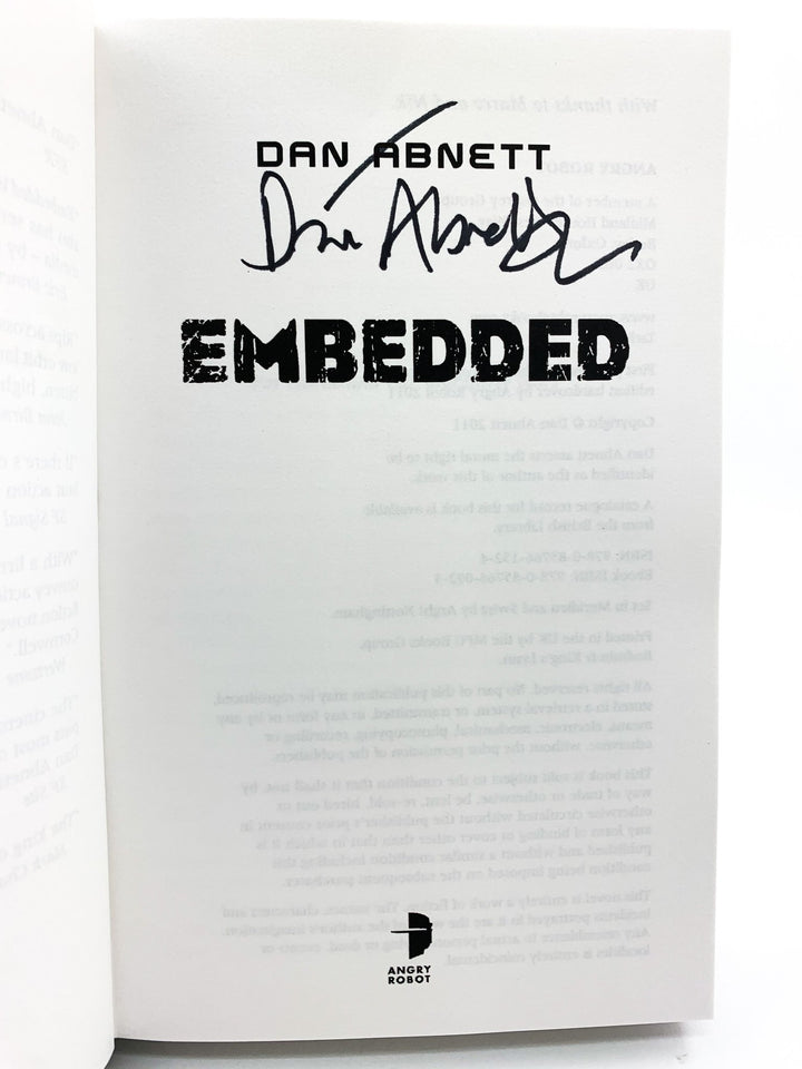 Abnett, Dan - Embedded - SIGNED | signature page