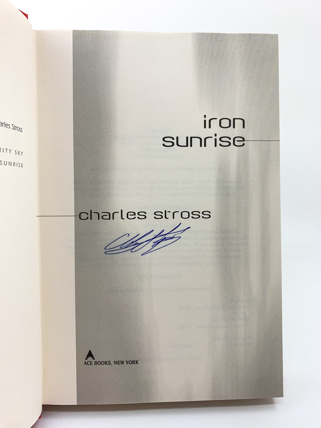 Stross, Charles - Iron Sunrise - SIGNED | image5