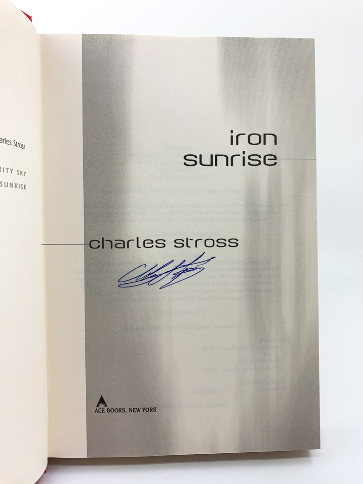 Stross, Charles - Iron Sunrise - SIGNED | image5