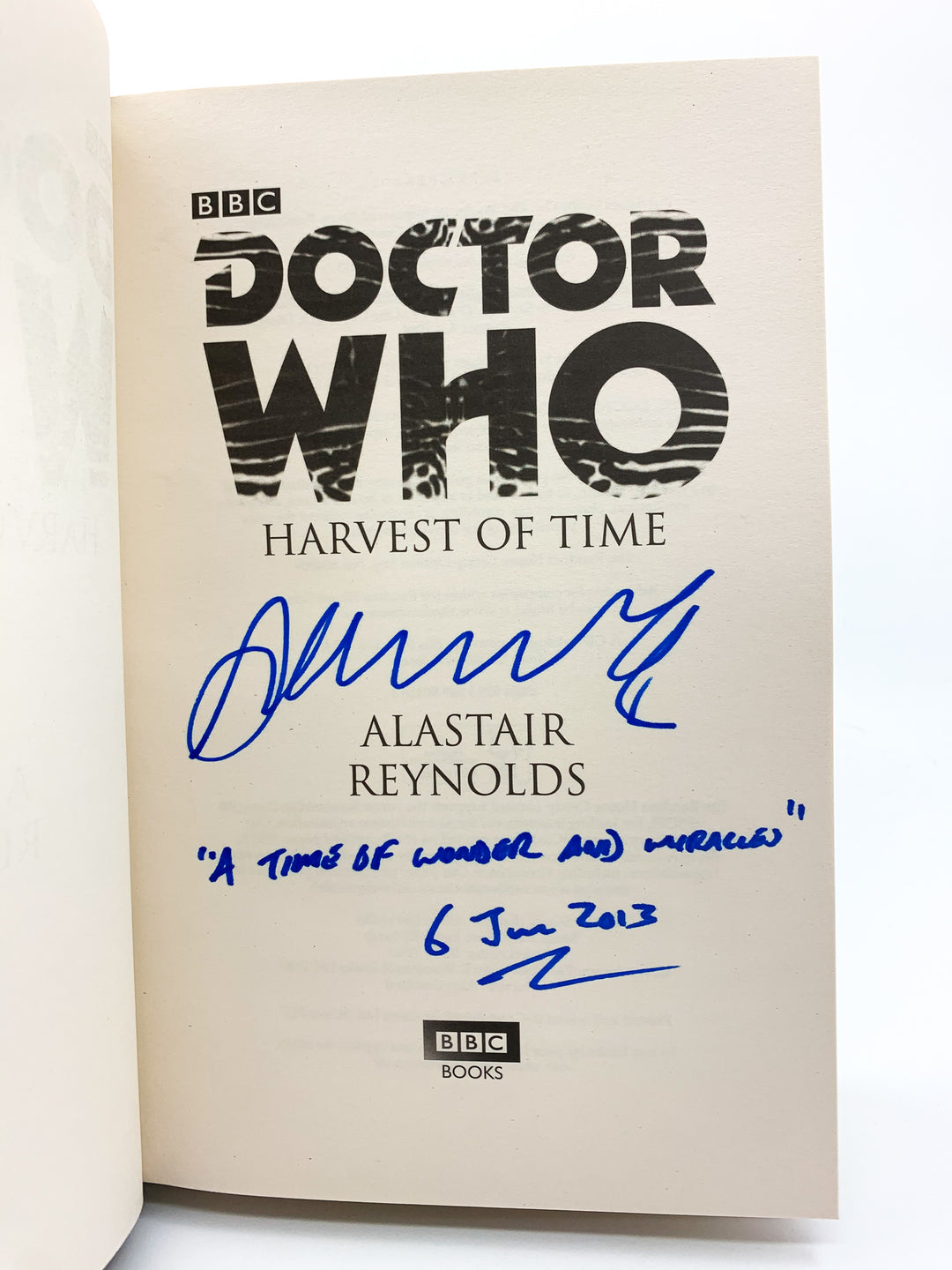 Reynolds, Alastair - Doctor Who : Harvest Of Time- SIGNED, LINED & DATED - SIGNED | image5