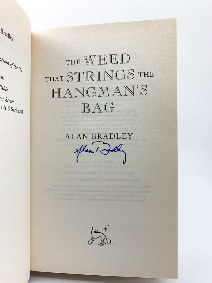 Bradley, Alan - The Weed that Strings the Hangman's Bag - SIGNED | back cover
