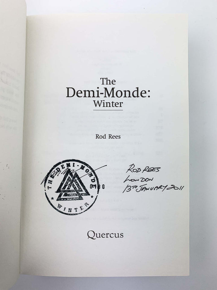 Rees, Rod - The Demi-Monde : Summer, Winter, Fall and Spring ( 4 volumes ) - SIGNED | pages