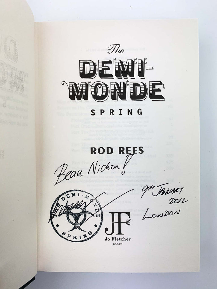 Rees, Rod - The Demi-Monde : Summer, Winter, Fall and Spring ( 4 volumes ) - SIGNED | book detail 5