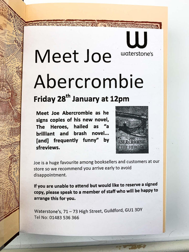 Abercrombie, Joe - The Heroes - SIGNED | signature page