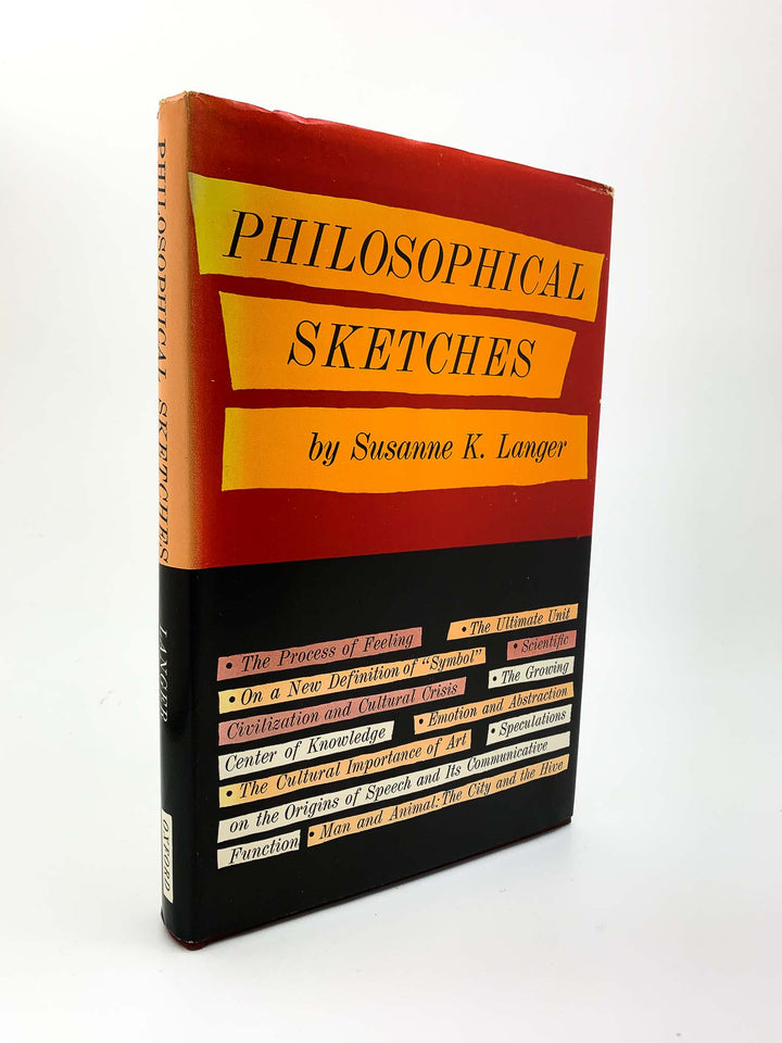 Langer, Susanne K - Philosophical Sketches | front cover