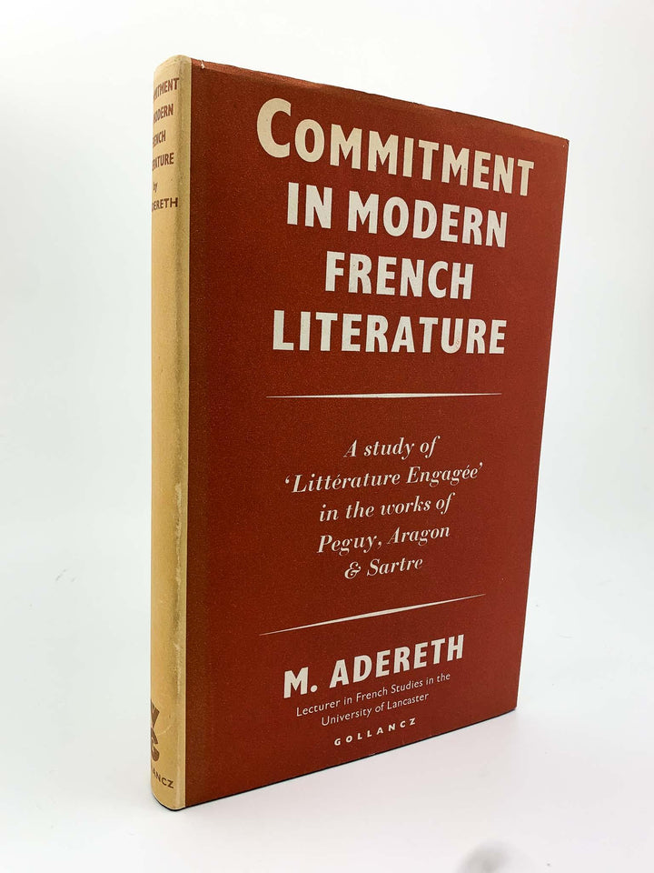 Adereth, M - Commitment in Modern French Literature | front cover