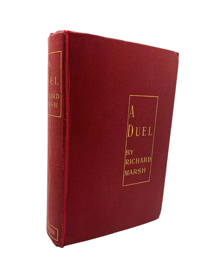 Marsh, Richard - A Duel | front cover. Published by Methuen in 1904. Hardcover.  Condition:  Very Good +/No Jacket