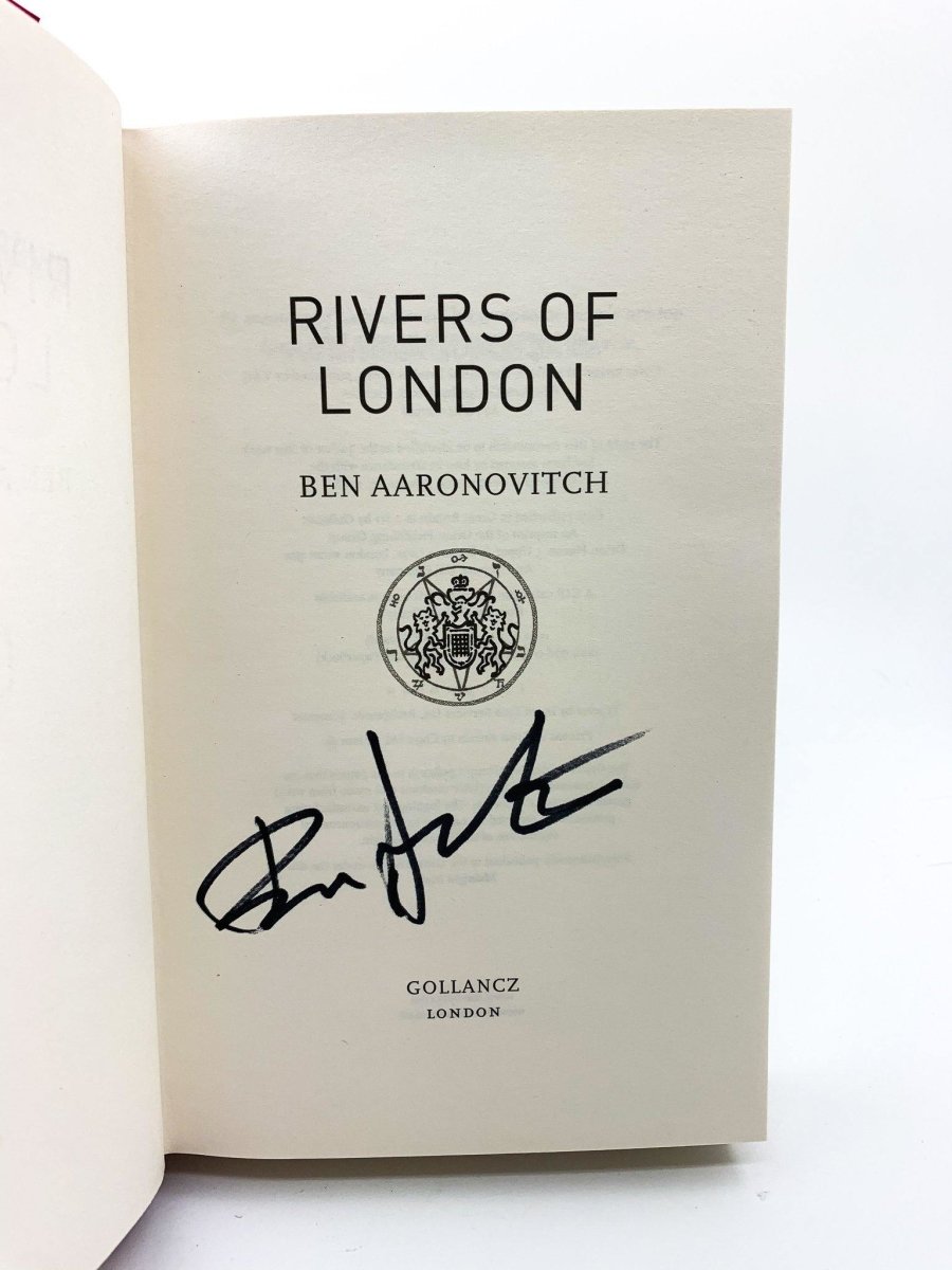 Aaronovitch, Ben - Rivers of London - SIGNED | signature page
