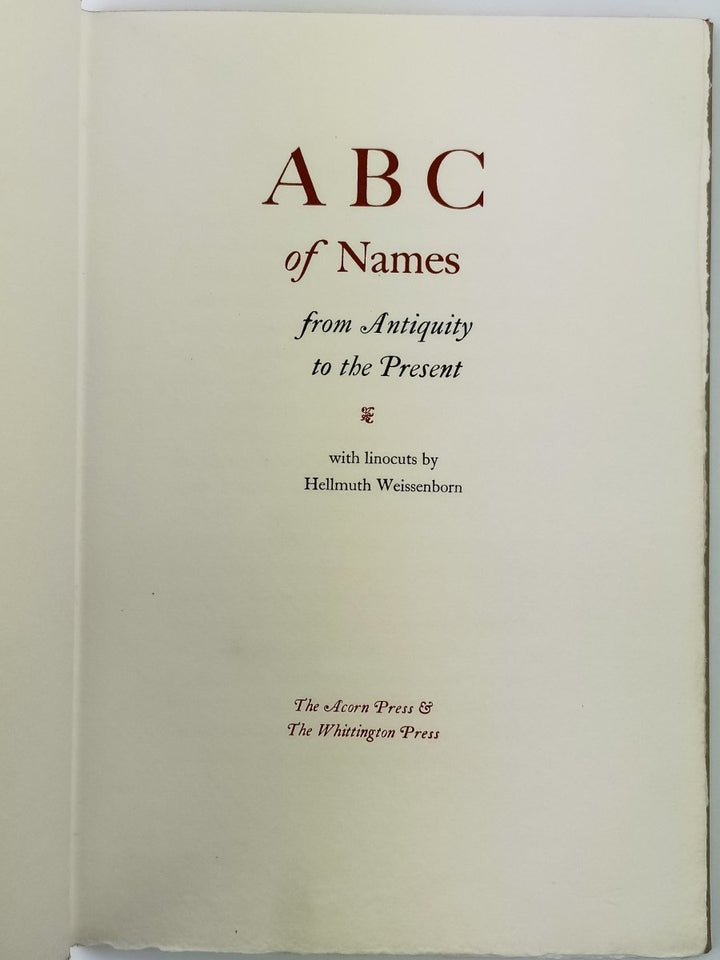 ABC of Names : From Antiquity to the Present - SIGNED | image5