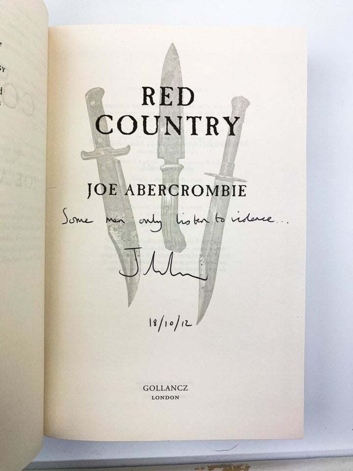 Abercrombie, Joe - Red Country - SIGNED, LINED & DATED | image4