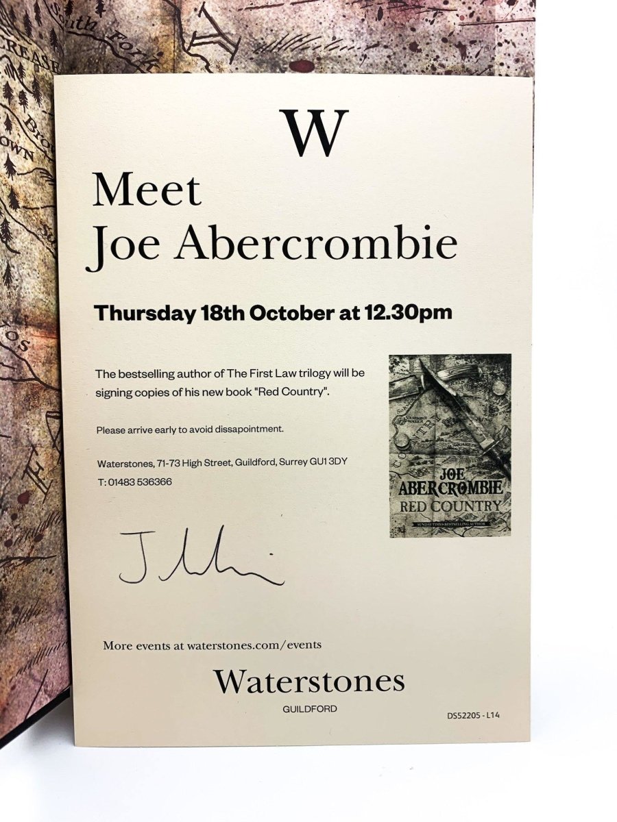 Abercrombie, Joe - Red Country - SIGNED, LINED & DATED - SIGNED | signature page