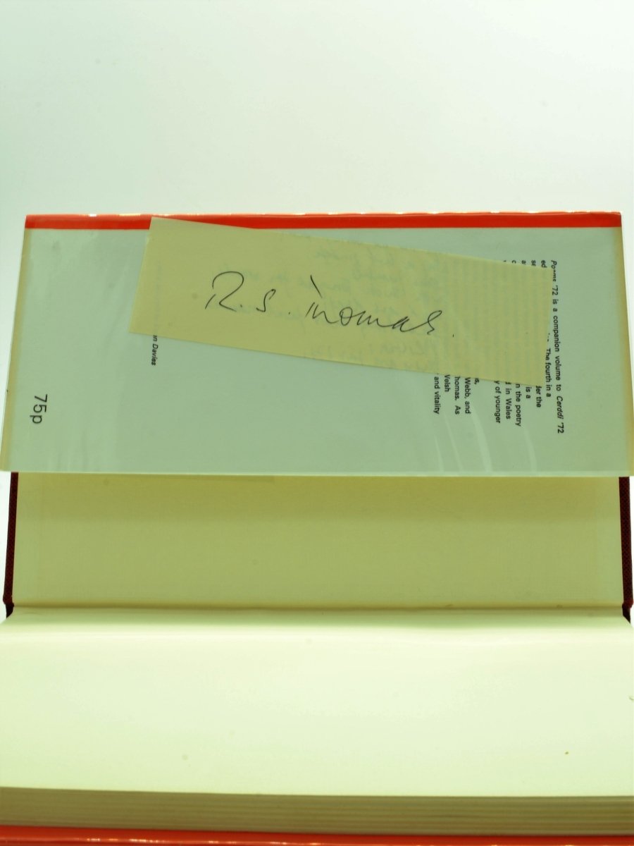 Ackerman, John ( edits ) - Poems '72 - SIGNED | signature page