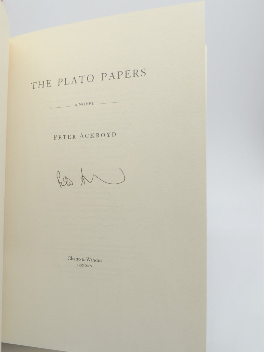 Ackroyd, Peter - The Plato Papers - Signed | sample illustration