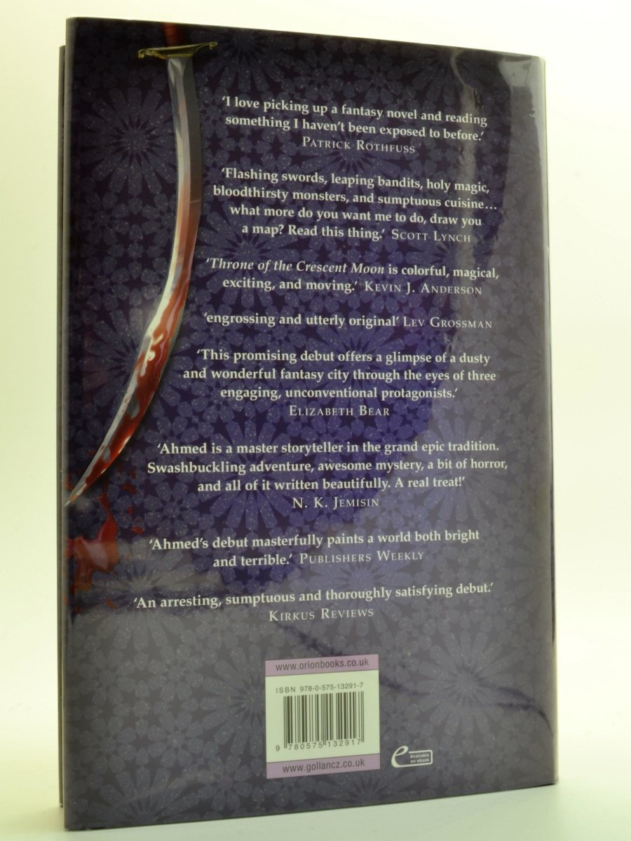 Ahmed, Saladin - Throne of the Crescent Moon - SIGNED limited edition | back cover