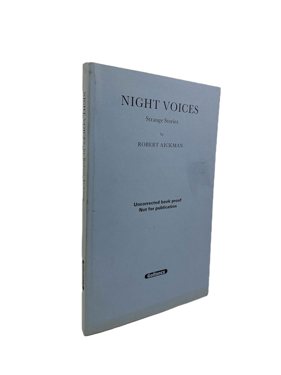 Aickman, Robert - Night Voices - uncorrected proof copy | signature page