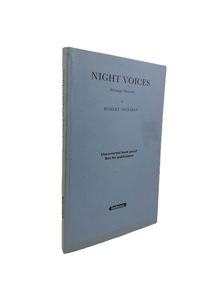 Aickman, Robert - Night Voices - uncorrected proof copy | signature page